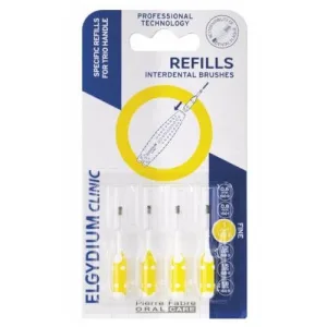 Elgydium Clinic Refills Perie interdentară refill galben, 4 buc.