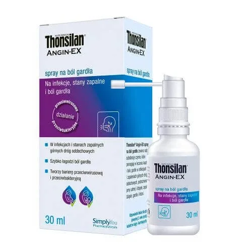 Thonsilan Angin-EX Spray pentru durere în gât, 30 ml Novascon — preț și oferte