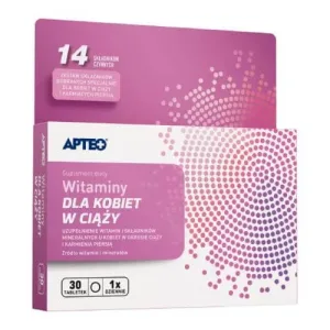 APTEO Vitamine pentru femeile gravide, 30 comprimate