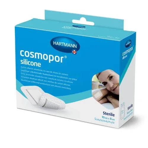 Cosmopor Pansament adeziv siliconic 10x8cm, 5pcs HARTMANN — preț și oferte