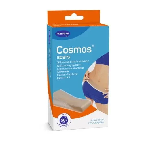 Hartmann Cosmos Plasturi de silicon pentru cicatrici 4 cm x 30 cm, 5 buc — preț și oferte