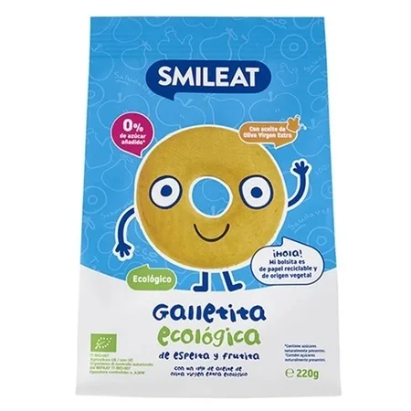 Biscuiti bio din grau spelta si mar 220 g – Smileat — preț și oferte