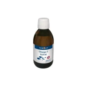 Norsan Omega-3 Total cu ulei de pește aromatizat natural lichid, 200 ml