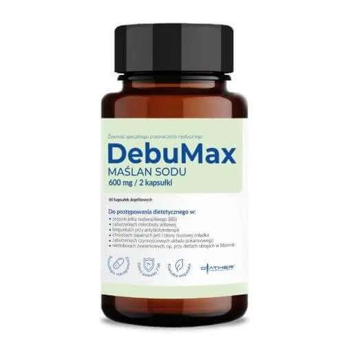 DIATHER DebuMax SODIUM MAXLATE 600 mg, 60 capsule — preț și oferte