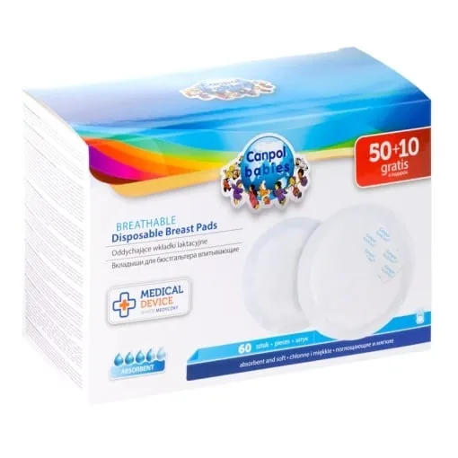 Tampoane pentru san adezive Canpol 1/652 – 60 buc CANPOL BABIES — preț și oferte
