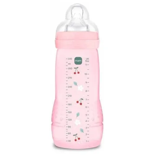 MAM Baby Easy Active Rapid Flow Anti-colic Biberon 4m+ Model fructe, 330 ml — preț și oferte