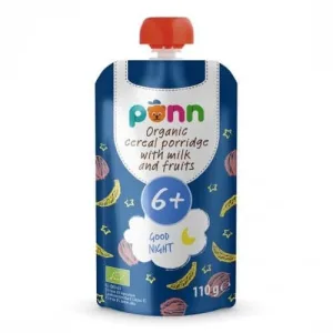SALVEST PÕNN BIO Milk Fulgi de ovăz cu fructe înainte de culcare, 110g