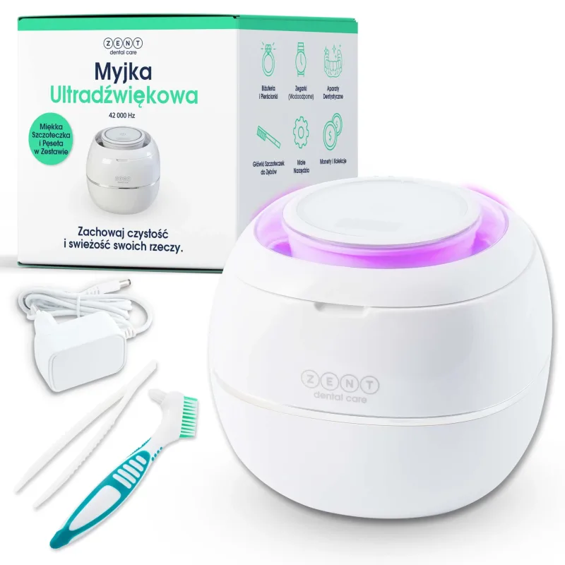 Zent Ultrasonic Cleaner, curățător cu ultrasunete cu lampă UV pentru tăvi ortodontice, proteze dentare, bretele — preț și oferte