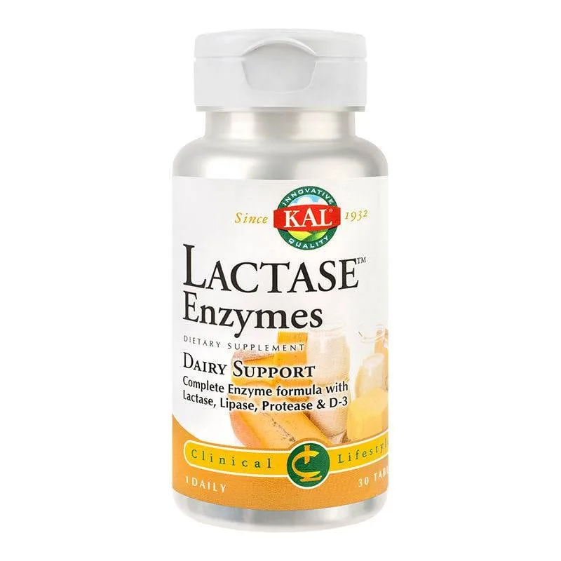 Secom Lactase Enzymes, 30 tablete KAL SUA — preț și oferte
