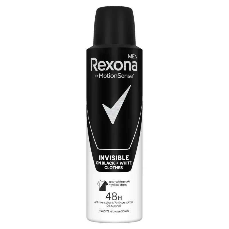 Rexona Men, spray antiperspirant, Invisible Black&amp;White, 150 ml — preț și oferte