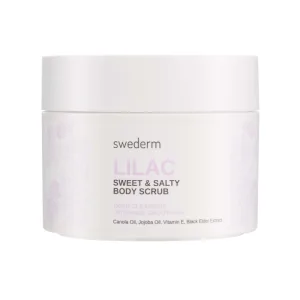 Swederm Lilac Sweet & Salty Body Scrub, scrub de corp cu zahăr și sare, 275 g