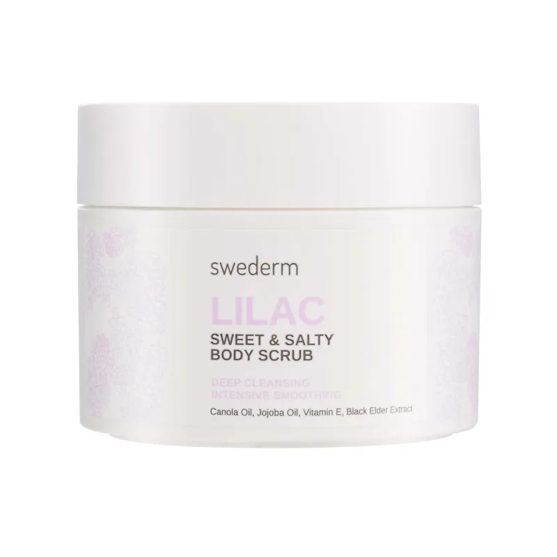 Swederm Lilac Sweet & Salty Body Scrub, scrub de corp cu zahăr și sare, 275 g — preț și oferte