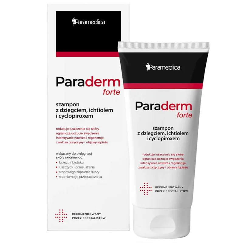 Paraderm Forte, șampon cu gudron, ihtiol și ciclopirox, 150 g — preț și oferte