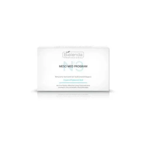 BIELENDA PROFESSIONAL Meso Med Program Concentrat hidratant activ cu 5 forme de acid hialuronic, 3ml x 10pcs — preț și oferte