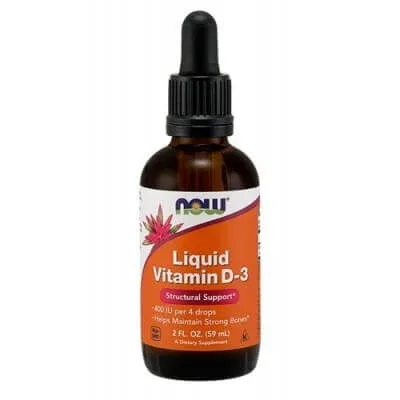 NOW VITAMINA D3 LICHID, 59ml NOW FOODS — preț și oferte