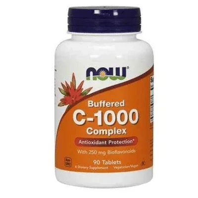 NOW Buffered C-1000 Complex, 90 comprimate NOW FOODS — preț și oferte