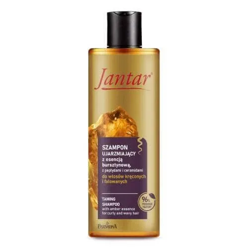 FARMONA Jantar Șampon îmblânzitor pentru păr creț și ondulat cu esență de chihlimbar, peptide și ceramide, 300 ml — preț și oferte