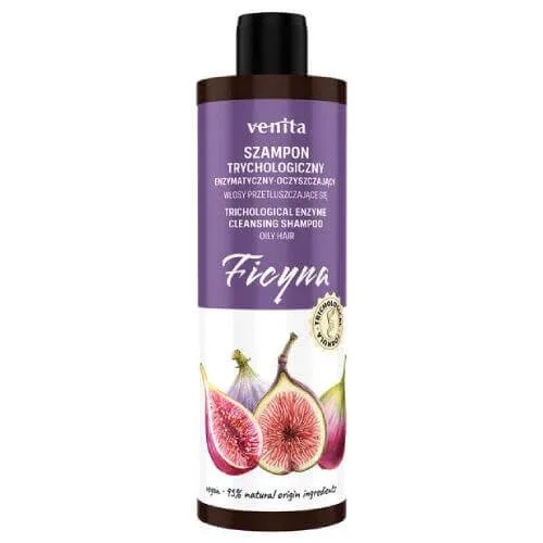VENITA Șampon enzimatic tricologic pentru păr gras cu ficin, 300 ml — preț și oferte