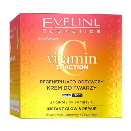 EVELINE Vitamin C 3x Action Regenerating and Revitalising Day/Night Face Cream, 50ml — preț și oferte