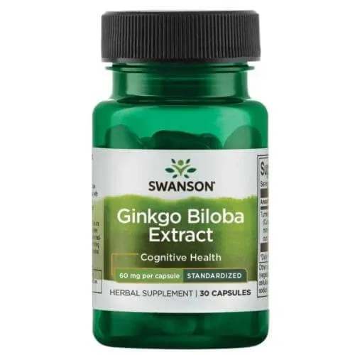 SWANSON Ginkgo Biloba extract 60mg - 30 capsule — preț și oferte