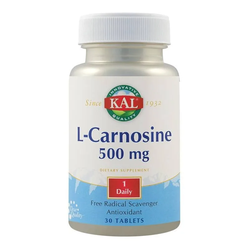 Secom L-Carnosine 500mg, 30 tablete ActivTab KAL SUA — preț și oferte