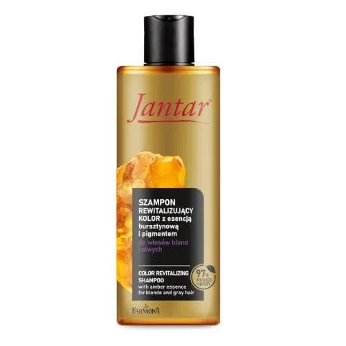 FARMONA JANTAR Șampon de revitalizare a culorii cu esență de chihlimbar și pigment pentru păr blond și gri, 300ml — preț și oferte