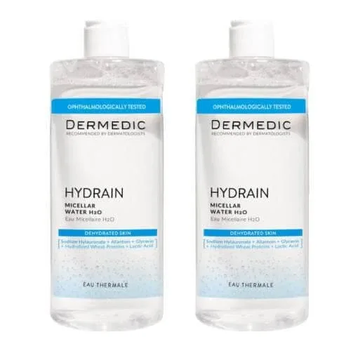 Dermedic Hydrain 3 Hialuro, lichid micelar H2O, 500 ml + 500 ml — preț și oferte