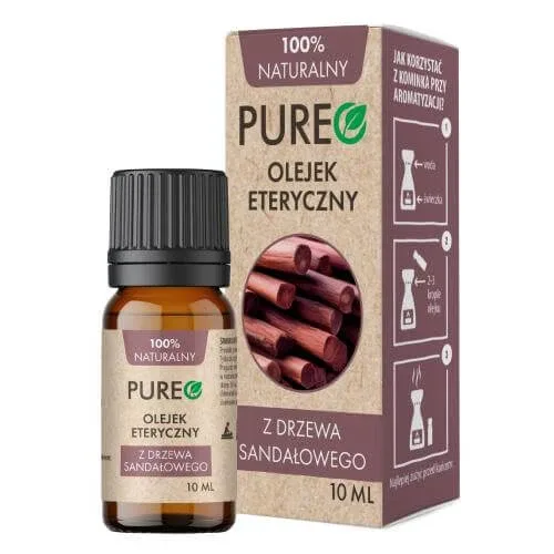 PUREO Ulei esențial de lemn de santal, 10 ml — preț și oferte