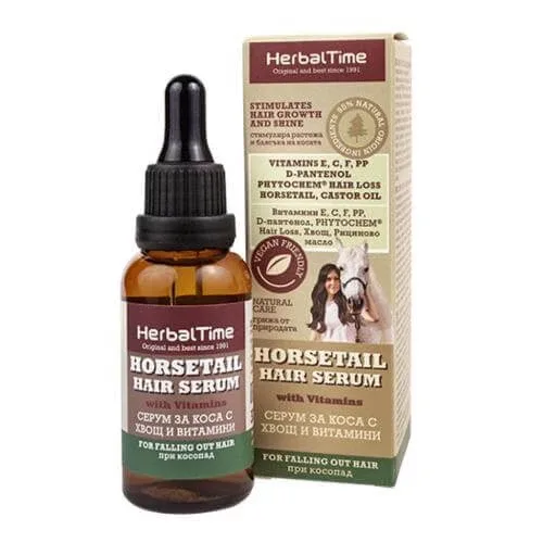 Ser de păr Herbal Time Horsetail cu coada calului de câmp și vitamine, 30 ml Rosa — preț și oferte