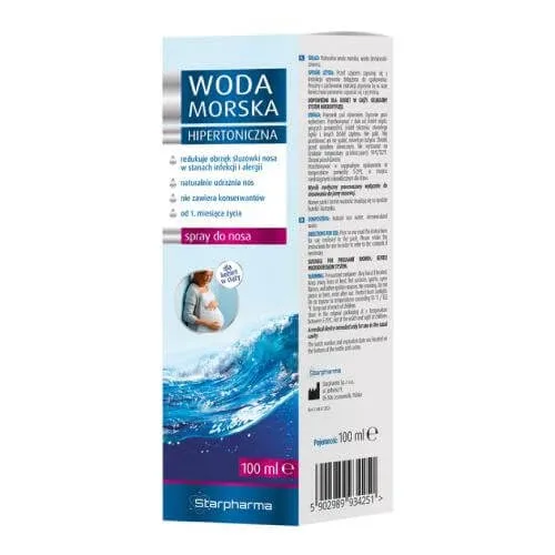 Apă de mare hipertonică Spray nazal, 100 ml Starpharma — preț și oferte