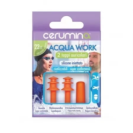 Dopuri pentru urechi din silicon Aqua Work Cerumina – protectie impotriva apei si zgomotului Origomedical — preț și oferte