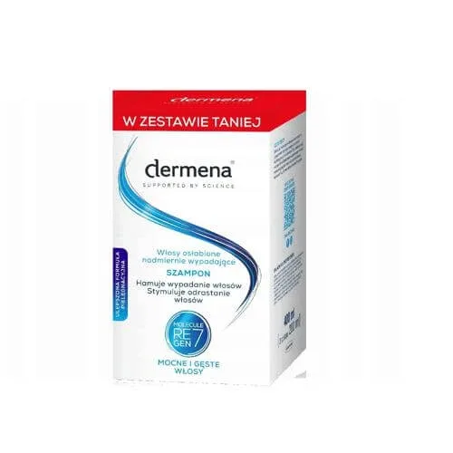 DERMENA Șampon inhibitor al căderii părului, 2x200ml — preț și oferte