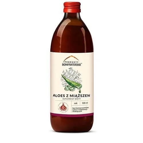 Produse Bonifrater Suc de aloe vera cu pulpă, 500ml Bonifratrzy — preț și oferte