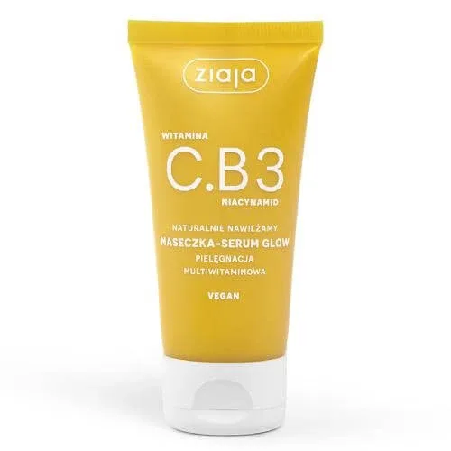 Ziaja Vitamin C.B3 Niacinamide mască-serum strălucire, 50 ml — preț și oferte