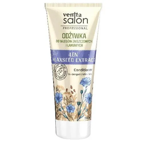VENITA Salon Balsam profesional pentru păr deteriorat și fragil Flax, 200ml — preț și oferte