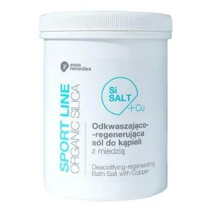 INVEX REMEDIES SiSALT+Cu Sport Line Sare de baie dezacidifiantă și regenerantă cu cupru, 1500 g