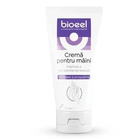 Crema pentru maini cu vitamina A si ulei de lavanda 100 g, Bioeel — preț și oferte