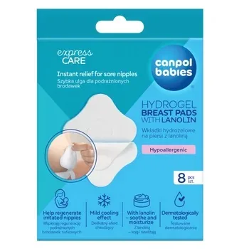 Plasturi cu hidrogel si lanolina pentru mameloane iritate 1/656, 8 bucati, Canpol Babies — preț și oferte