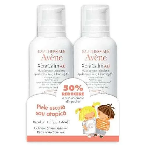 Ulei relipidizant Avene XeraCalm A.D., 400 ml+ 50% reducere la al doilea produs, Pierre Fabre — preț și oferte