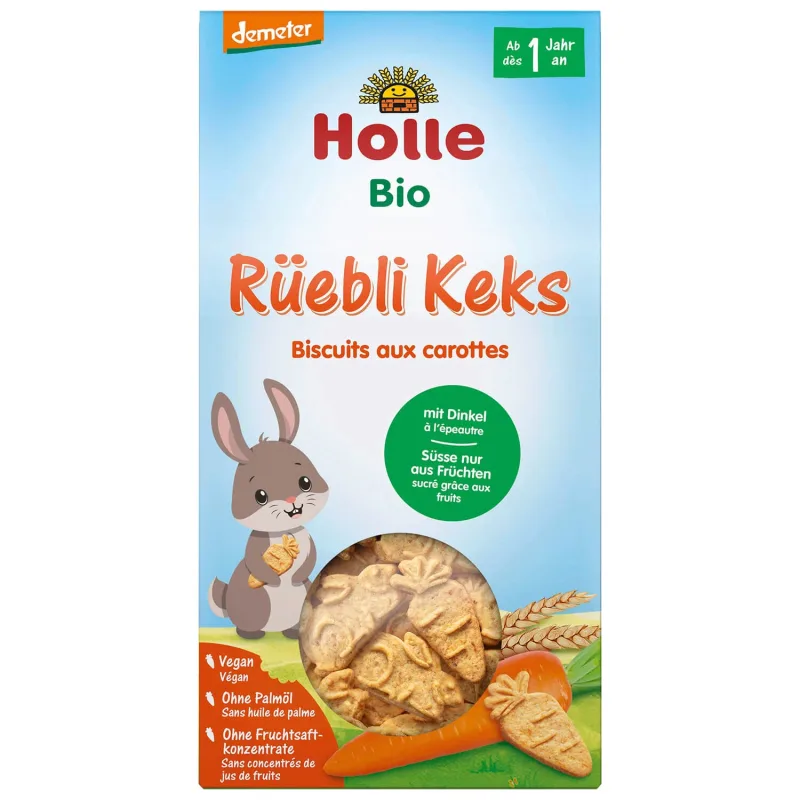 Holle Spelt Fursecuri cu morcov Bio, de la 1 an, 125 g — preț și oferte