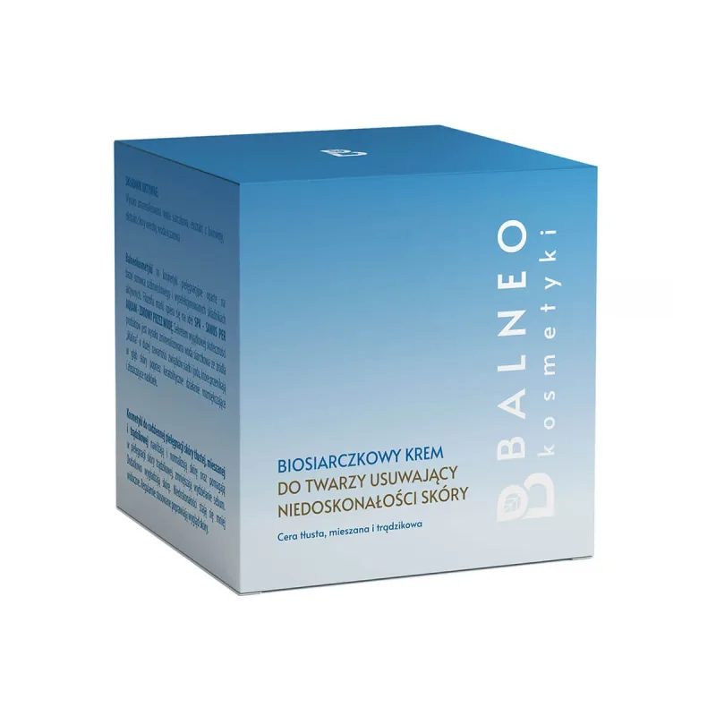 Balneokosmetics, cremă de față cu biosulfură pentru îndepărtarea imperfecțiunilor, 50 ml — preț și oferte