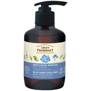 Green Pharmacy, gel delicat de curățare facială, piele uscată și sensibilă, aloe vera, 270 ml