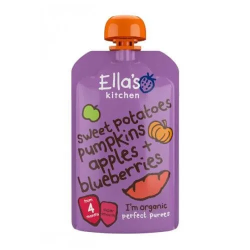 Ella's Kitchen BIO igname, dovleac și mere, 120g — preț și oferte