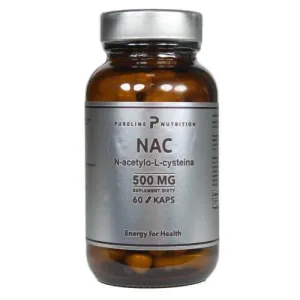 Pureline Nutrition NAC N-acetil-L-cisteină 500mg, 60 capsule