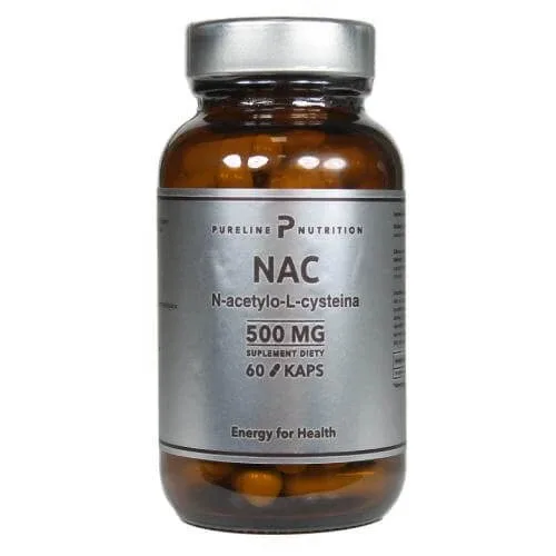 Pureline Nutrition NAC N-acetil-L-cisteină 500mg, 60 capsule Medfuture — preț și oferte