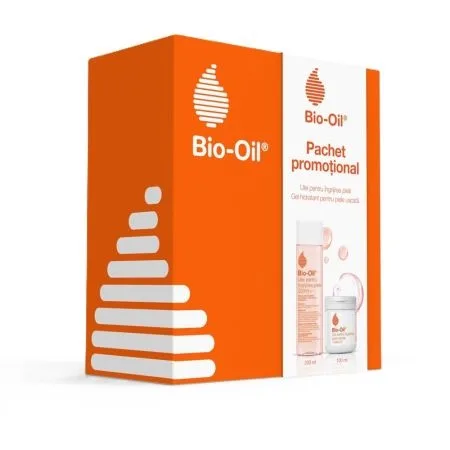 Pachet Bio-Oil Ulei pentru ingrijirea pielii 200 ml + Gel pentru ingrijirea pielii uscate 100 ml BIO OIL — preț și oferte