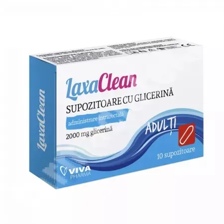 Supozitoare cu glicerina LaxaClean 10 bucati VIVA PHARMA — preț și oferte