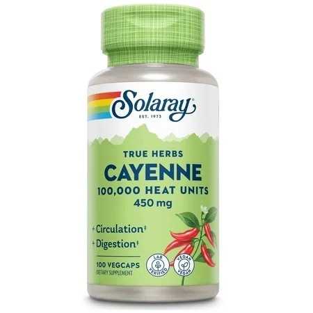 Cayenne Ardei Iute 450mg, 100 capsule – Secom — preț și oferte