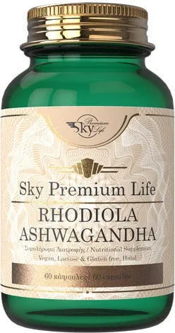 Sky Premium Life Rhodiola Ashwagandha 60 capace — preț și oferte
