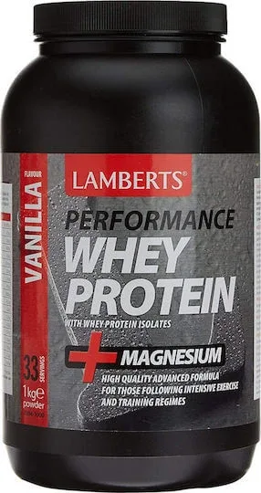 Lamberts Performance Whey Protein & Magnesium Proteină Din Zer cu Aromă Vanilie 1kg — preț și oferte